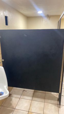 Commercial Bathroom Partition Panel Black