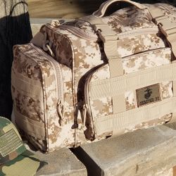 Military-style Duffel Bag And Hat + Cooler 