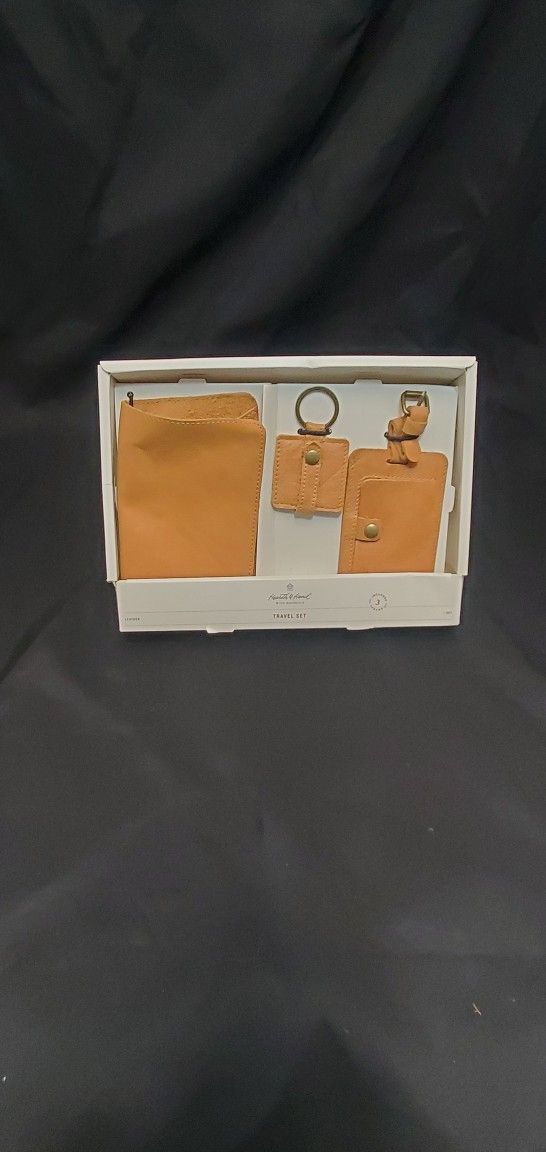 Hearth & Hand W/Magnolia Leather Travel Set