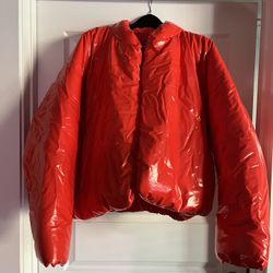 Yeezy GAP Round Jacket Puffer Coat Red Brand New Size Large Kanye West