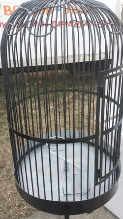 Black large Bird Cage..Needs Nice Home.