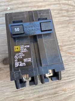 50 amp. Square D.   Breakers