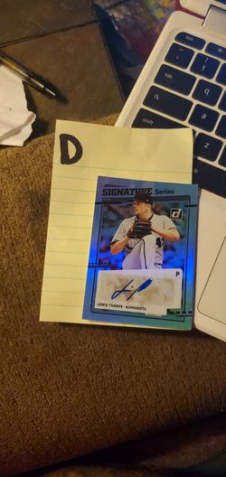 Lewis Thorpe baseball card