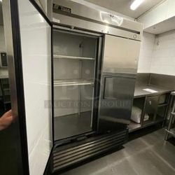 True T-49F-HC 54" Two Section Reach-In Freezer