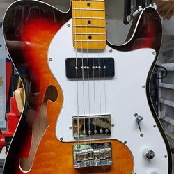 Thinline Telecaster style Major Upgrades GEARit GTL-200 Shoreline Thinline Tele wGB
