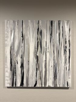 Silver & Black Wall Canvas