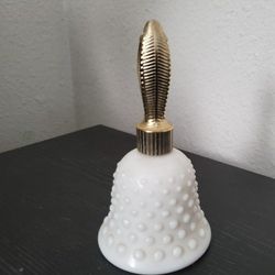 Vintage Avon Milk Glass Hobnail Bell shaped Collectible Perfume Bottles