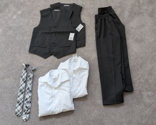 Boys Van Heusen suits x2, size 8.