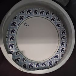 Paper Plate Holder $5 - Holds 9 Inch Plates - New - Mount Under Cabinet - White