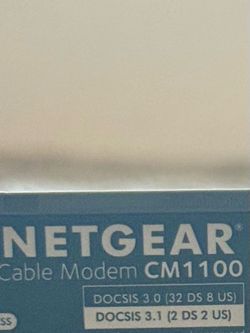 Netgear CM1100 high speed modem