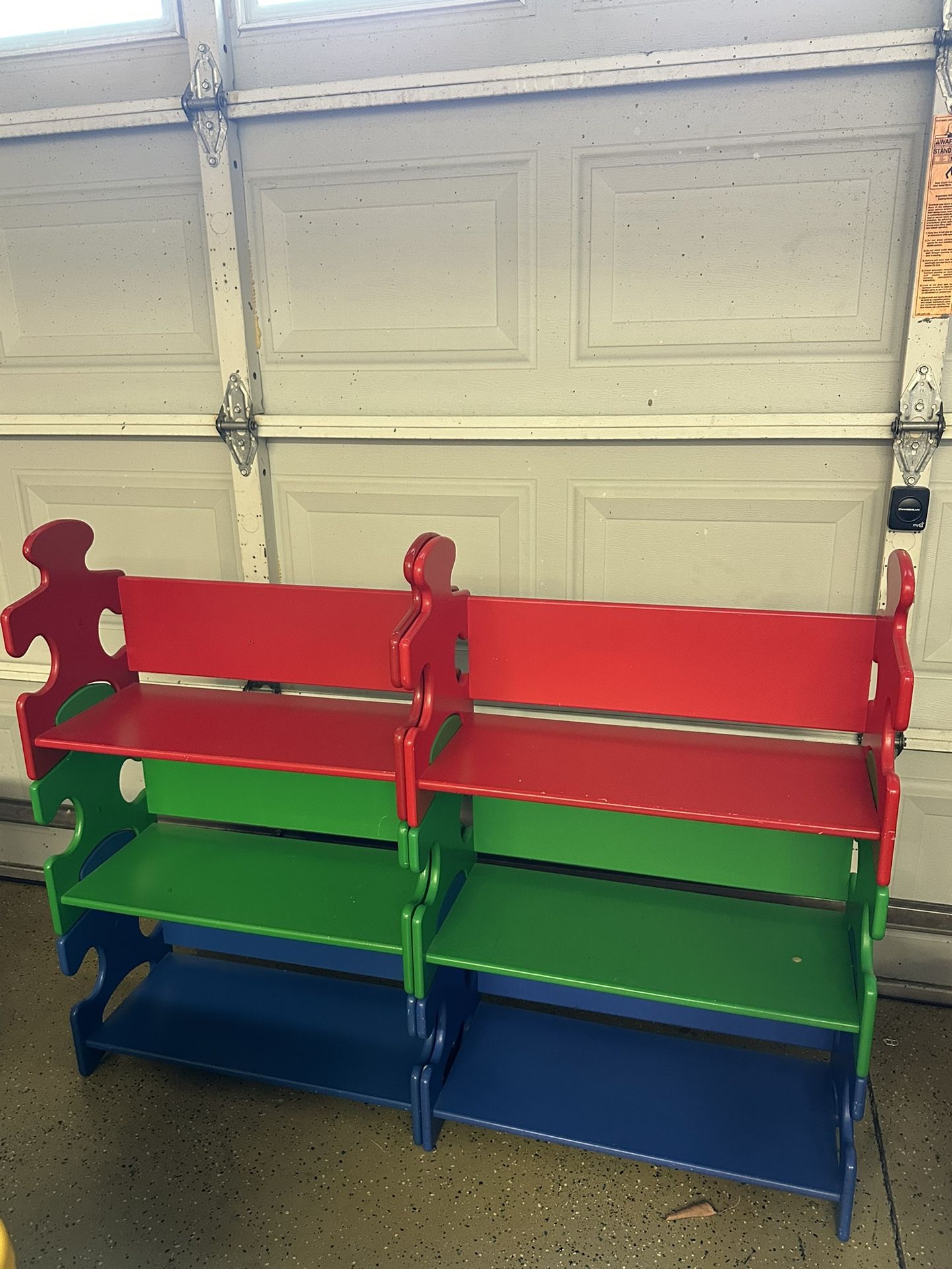 2 KidKraft Puzzle Book Shelf
