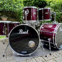 Vintage Pearl Export Drum Set w/ 2 BD & 18” FT