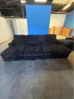 NEW! 🛋️ Corduroy Sectional, Sleeper, Storage & ⚡️ Charging