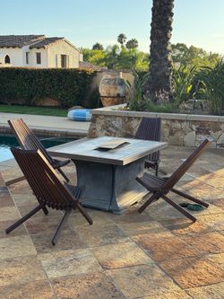 Wooden folding chairs