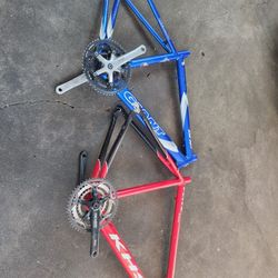 🔥🚲🔥Road Bike Framea (Giant Size 50cm(khs Size 56 Cm)take Both With Crankset (BEST OFFER TAKE IT HOME🔥🚲🔥