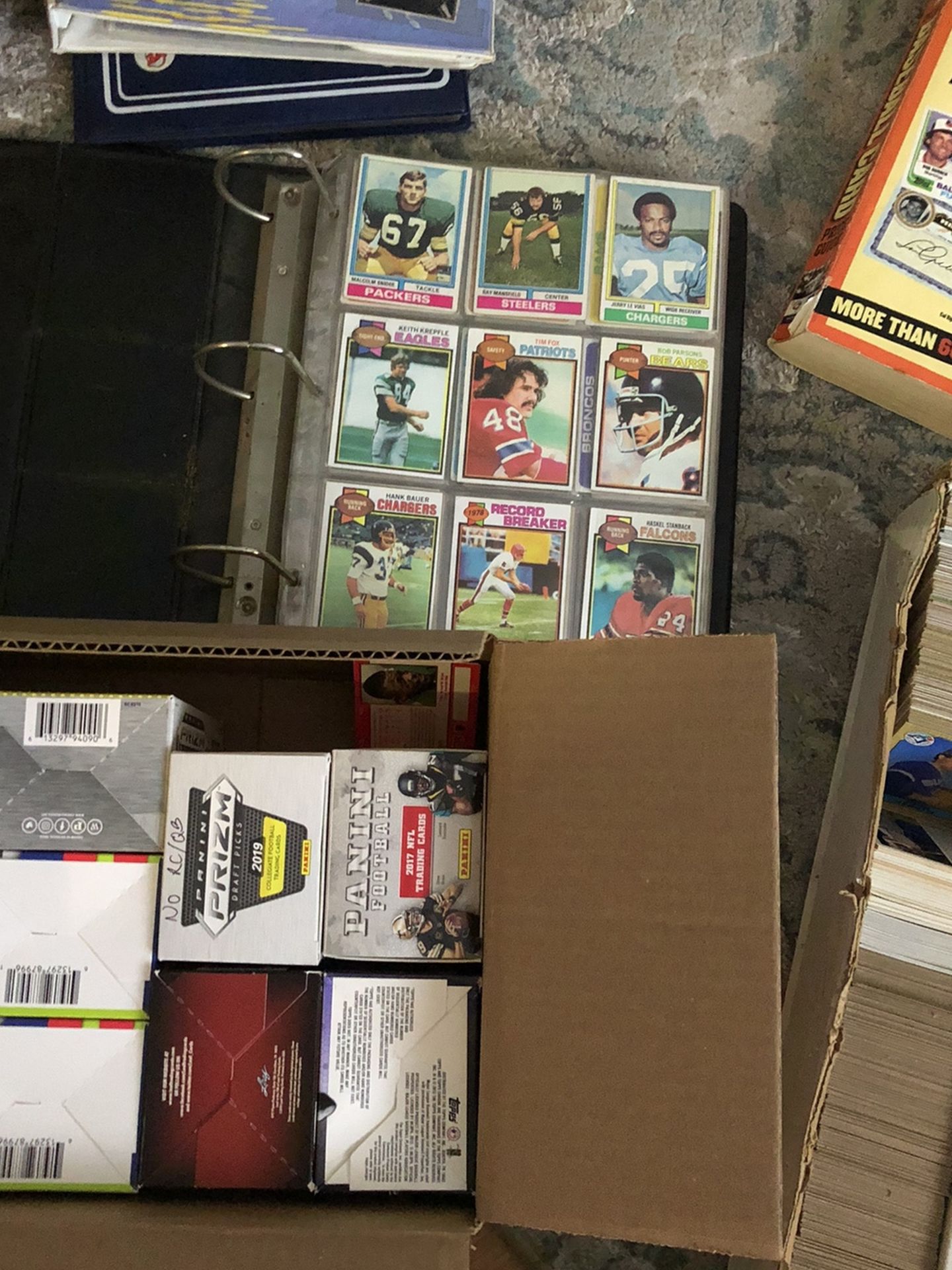 Football Cards , Baseball Cards And Basketball Cards .