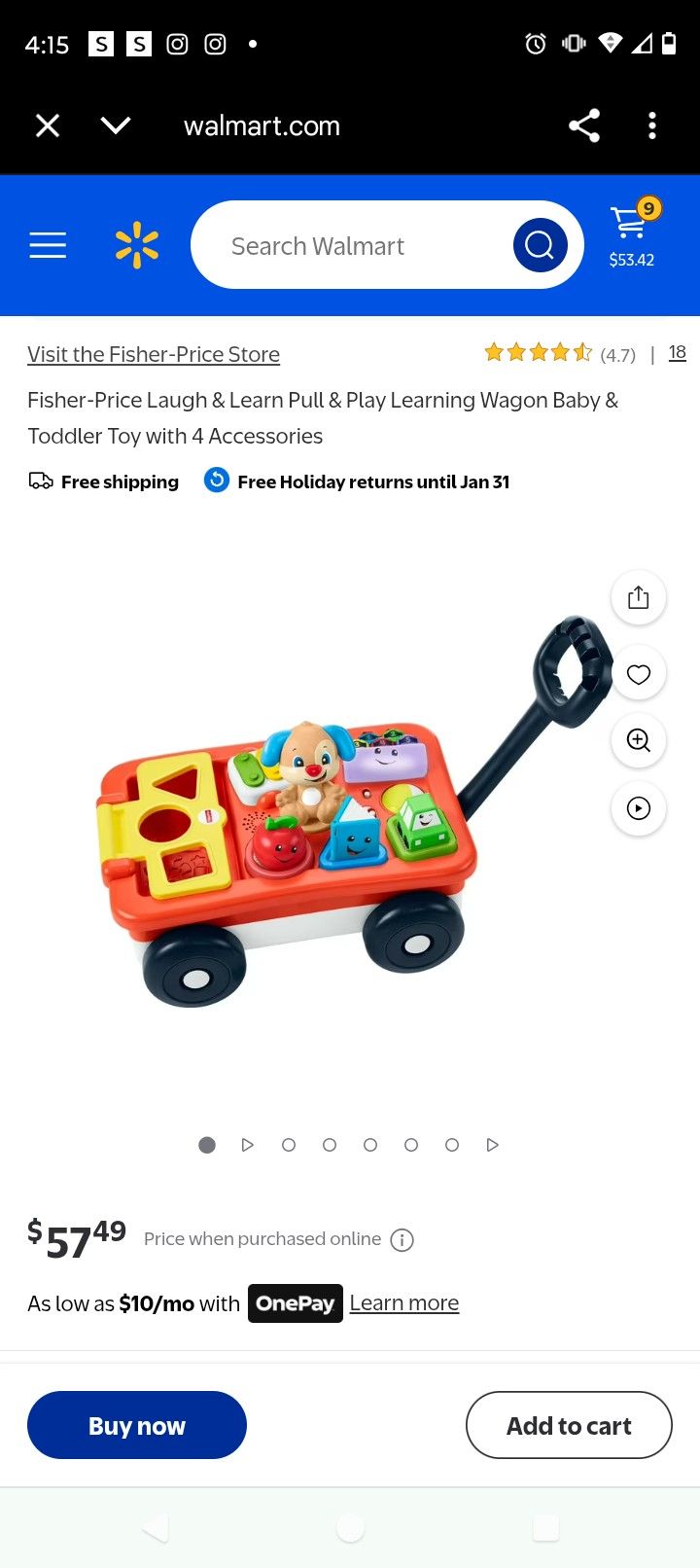 Fisher Price Laugh And Learn Wagon