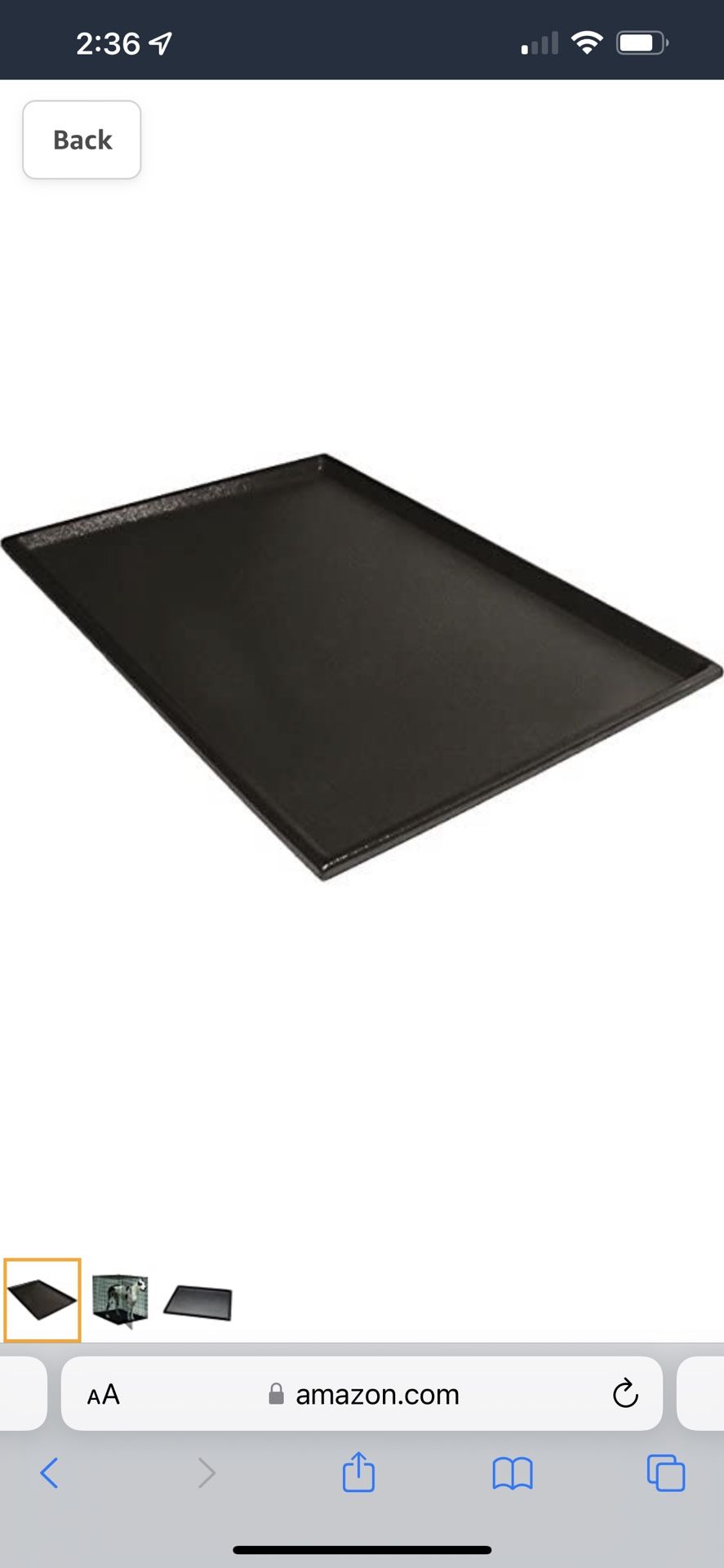 Midwest Solution Series Plastic Pan (Replacement) for the 1154U Door Dog Crate