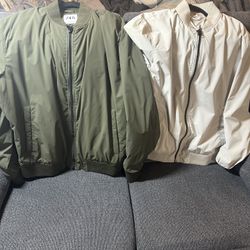 Zara bomber Jackets, Men’s Large