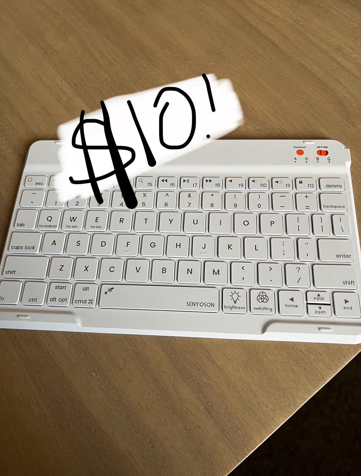 Keyboard Case for iPad 9th/8th/7th Generation 10.2 inch 2021/2020/2019, iPad Pro 10.5-inch Case with Keyboard,iPad Air 3 2019, 7 Color Backlit Removab
