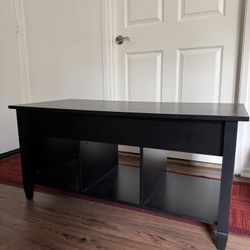 Black Coffee Table (Adjustable)