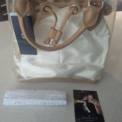 Dominic D Clear Tote Bag with Liner/Straps