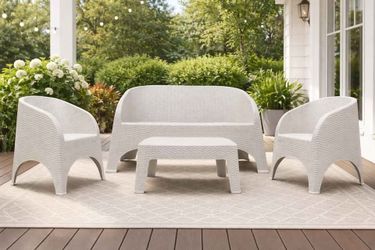 Rattan Patio Conversation Set