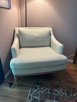 Cream colored chair