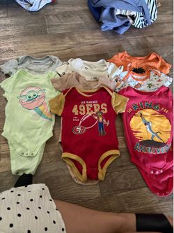 Bundle of baby boy clothes
