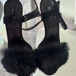Michael Kors Fur Top Heels: (9)
