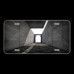 License Plate Novelty Car Front Tunnel End Architecture Passage