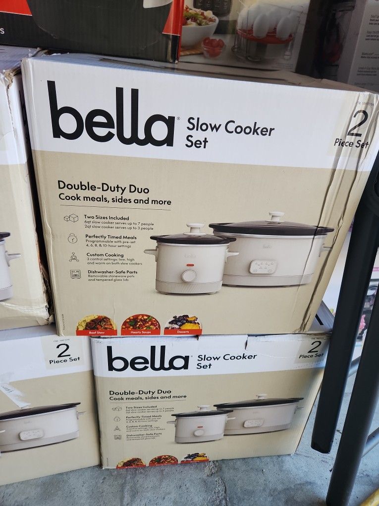 Bella Slow Cooker Two-piece Set Brand New