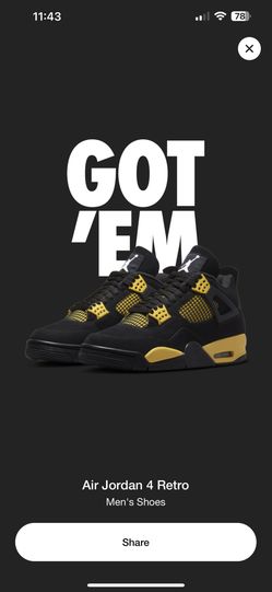 Air Jordan 4 Retro ‘Thunder’ 2023