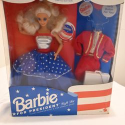 Rare Barbie For President Set