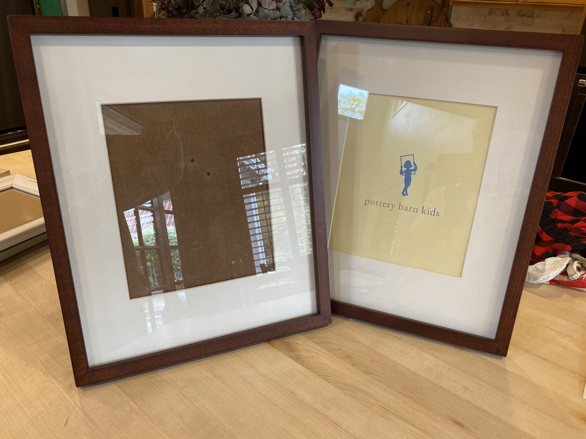 Set of two Pottery barn kids frame with Matt picture opening is for an 8 x 10 photo