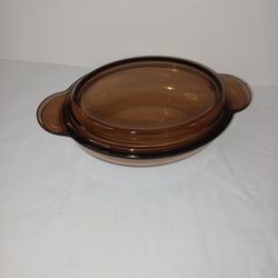 Pyrex Vision Casserette V-14-B by Corning Ware Oval Casserole & Lid P-14-C USA