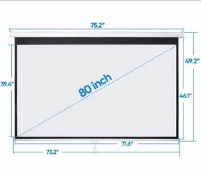 Manual Pull Down Projection Screen