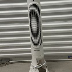 Honeywell QuietSet 5 Speed Oscillating Tower Fan Remote White 