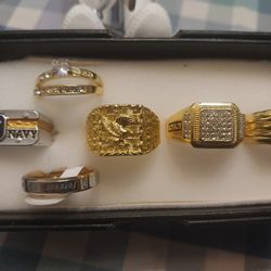 #####Mens Rings / Ladies Diamond Double Wedding Band ####