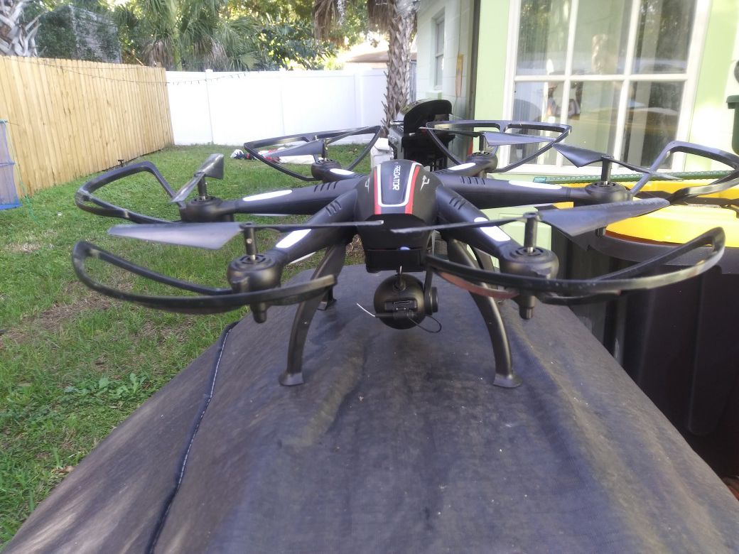 Hexacopter predator with GPS live streaming video camera