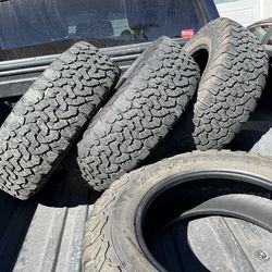 BF Goodrich all terrain- 255-70r-18- $300/all 4