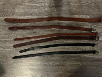 Various men’s belts