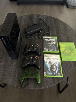 Xbox 360 Console Bundle with Controllers and Games