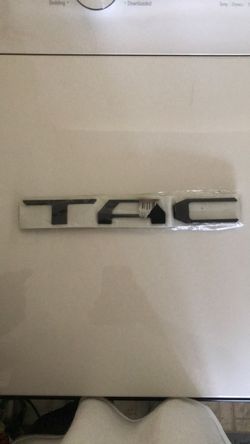 Toyota Tacoma Blackout Emblem Badge