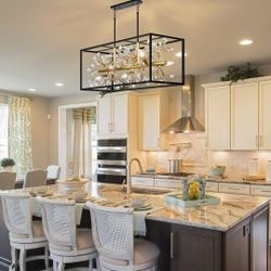 8-light Rectangle Chandelier 