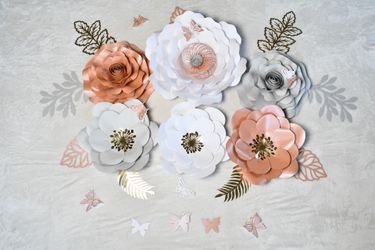 Paper flower set