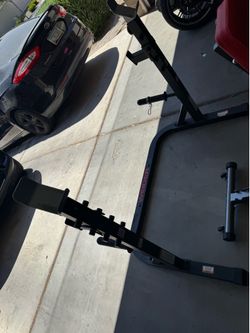 Squat rack bench press