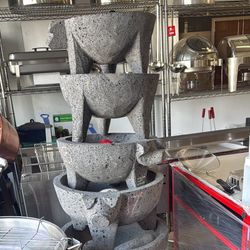 Molcajetes De Piedra Negra De Todas Las Medidas 
