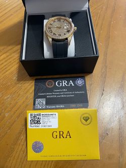 🙂GRA Moissanite Watch with Certificate 🙂