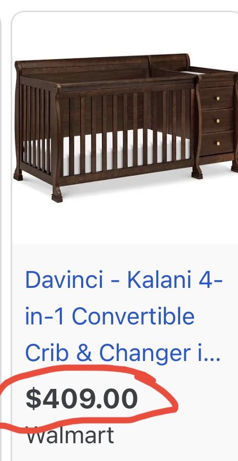 Davinci Kalani Espresso In Convertible Crib DaVinci Kalani 4-In-1
